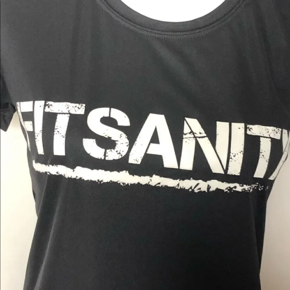 𝅺EUC Alo Yoga vintage fitsanity workout short sleeve T-shirt medium